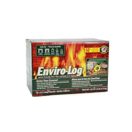 New Outdoor Log - Enviro-Log 3lb Firelogs - 6 Pack