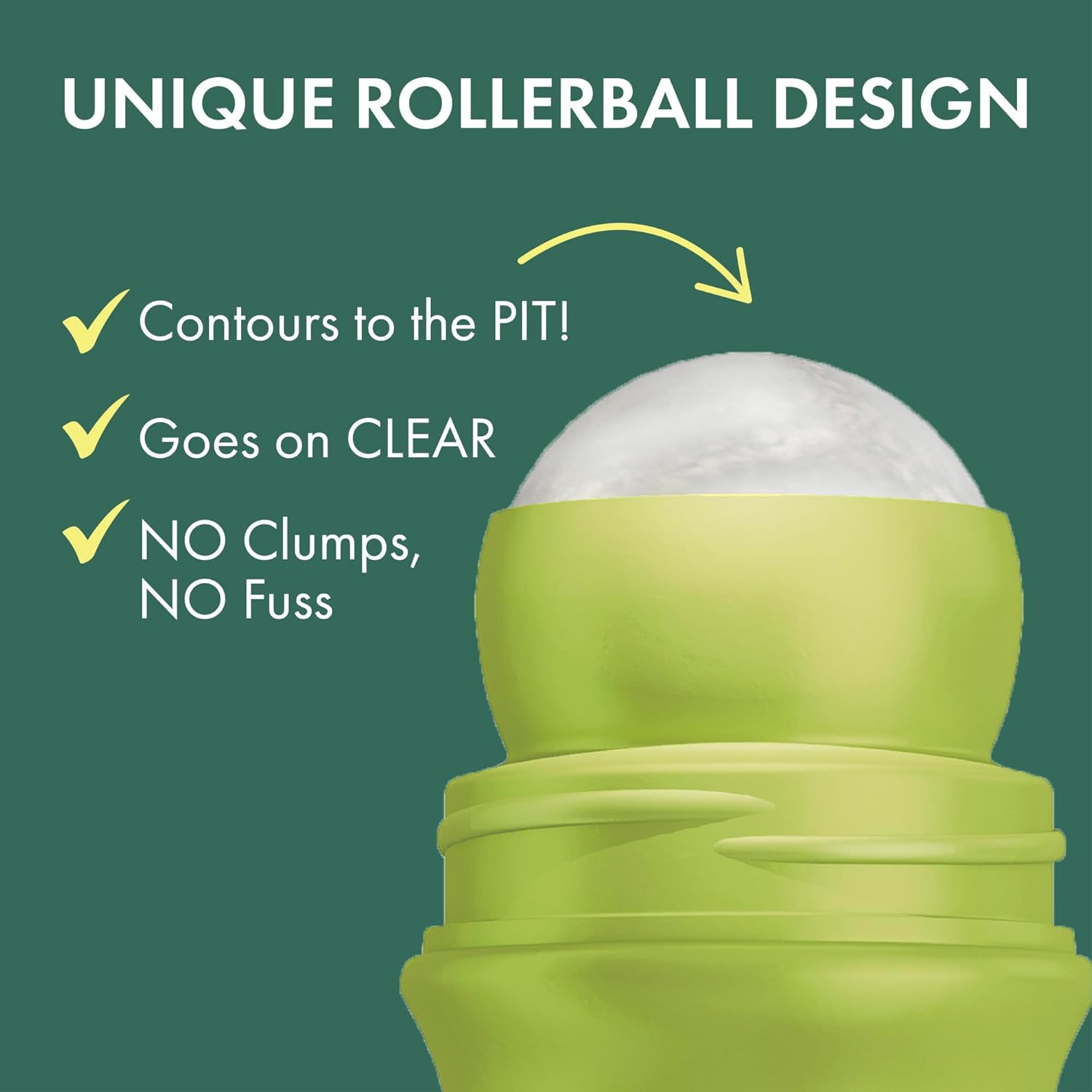 Ban Invisible Roll-On Antiperspirant Deodorant with 24 Hour Protection, Powder Fresh, 6 Pack