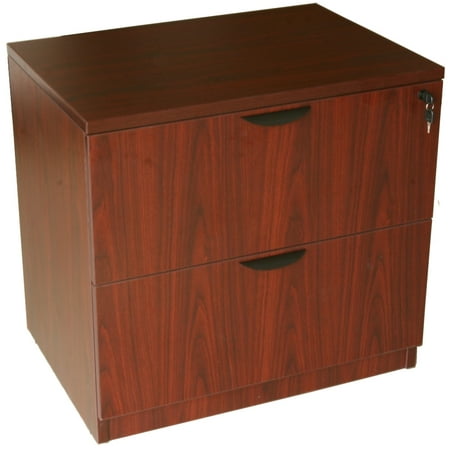 Mocha Cherry 3 Drawer File - Boss Office Products Mahogany Two Drawer Lateral File