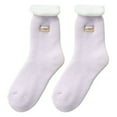 thumbnail image 5 of 2Pairs Fuzzy Socks for Women House Socks Indoor Winter Warm Furry Socks Athletic Socks, 5 of 7