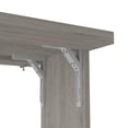 thumbnail image 3 of Light gray pine foldable table with shelves for kitchen and dining in primary living areas for extra storage, 3 of 6