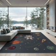 thumbnail image 2 of ODIKA 6'x9' Washable Area Rug Non-Slip, Chair-Friendly, Playroom Explorer Featuring Characters Science Theme Classroom for Dining Room, Under Table, Office Décor, 2 of 7