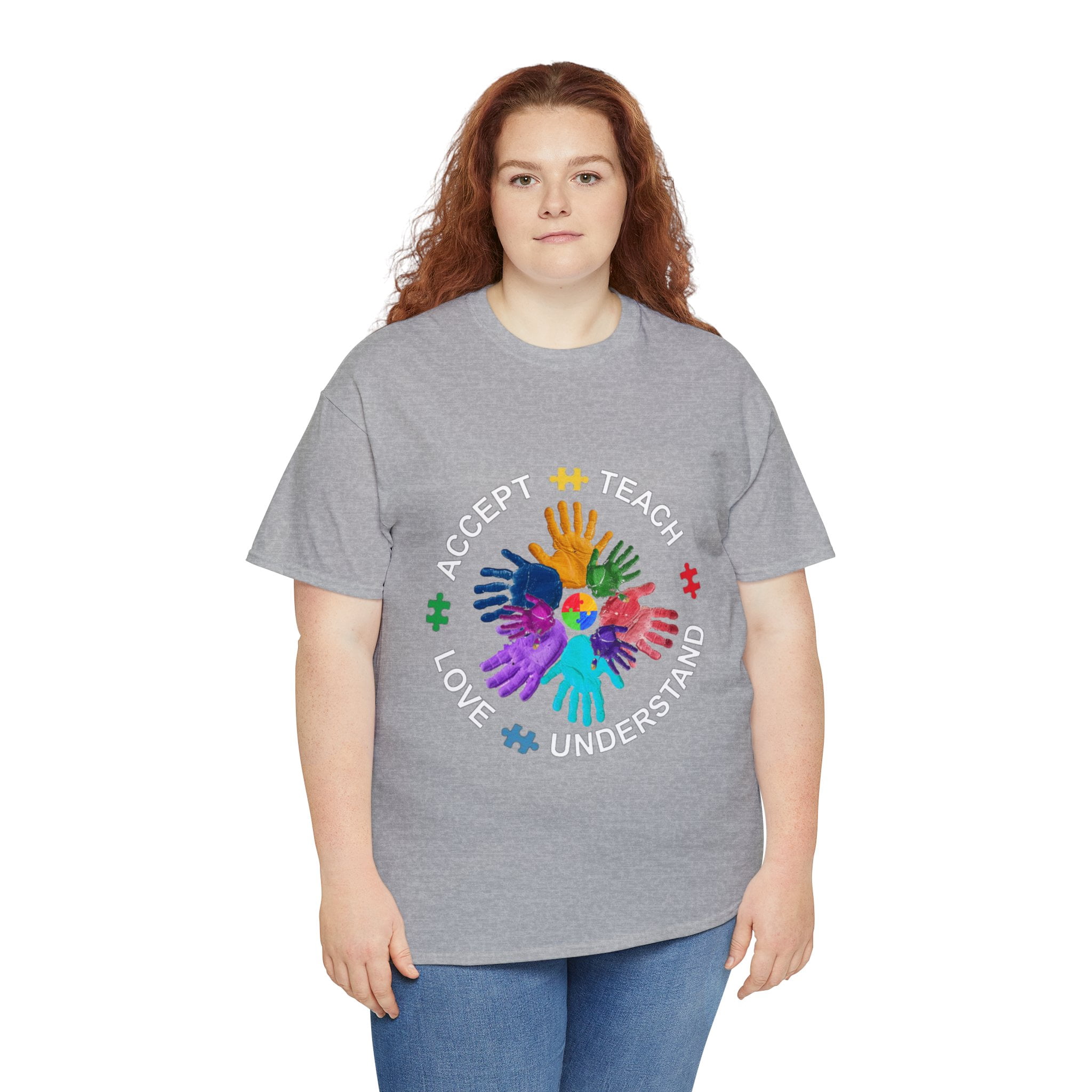 Autism Awareness Shirt, Teach Accept Understand Love Shirt ID-0217-OPMG