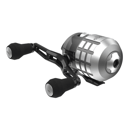 Zebco Delta Spincast Fishing Reel Size 20 Reel Changeable Right- or Left-Hand Retrieve Dual Ceramic Pick-Up Pins Pre-Spooled with 6-Pound Zebco Fishing Line Braid Ready Cool Gray