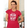 thumbnail image 2 of Mom Is The Best Chalk Text Shaped T-Shirt Women -Image by Shutterstock, Female Small, 2 of 4
