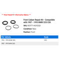thumbnail image 2 of Front Caliper Repair Kit - Compatible with 1987 - 1993 BMW 325i E30 1988 1989 1990 1991 1992, 2 of 2
