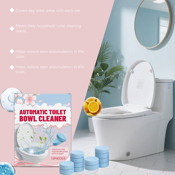 YHAICO Toilet Cleaning Tablets for Home Use Away Cleaning for Tough Stains Household Cleaning Supplies