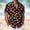 #418-Multicolor, variant on Handshe Men's Hawaiian Shirt, Short Sleeve with All-Over Print Pattern, No Pockets, Breathable Casual Wear for Beach Vacation and Summer Party