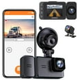 thumbnail image 4 of RYRDWP Dash Cam WiFi 1080P FHD Car Driving Recorder 2-inch IPS Screen Three Lens Car Camera 170 Wide Angle/Motion Tracking/Reverse Image/G Sensor/HD Night Vision, 4 of 9