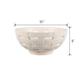 thumbnail image 2 of Better Homes & Gardens Ivory Woven Ceramic Decorative Bowl, 11 in, 2 of 6
