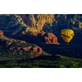 thumbnail image 2 of OBrien, Jay 18x13 Gold Ornate Wood Framed with Double Matting Museum Art Print Titled - AZ, Hot-air balloon over Red Rocks SP at sunset, 2 of 4