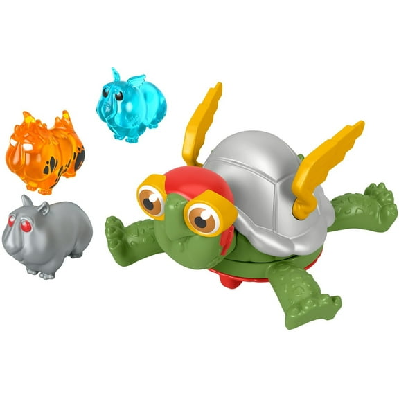 Fisher-Price DC League of Super-Pets Power Spin Merton Figure & Accessory Set, 4 Pieces