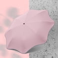 thumbnail image 3 of Round-Corner Umbrella with Reflective Strip 8 Ribs(Pink), 3 of 4