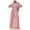 Pink, variant on Muslin Dresses for Women Silk Satin Long Sleeve Tie Neck Maxi Dress Prayer Dress Abaya