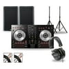 Pioneer DJ DJ Package with DDJ-SB3 Controller and QSC K.2 Series Speakers 10" Mains