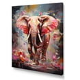 thumbnail image 2 of Designart "Stampede Of Pink Elephants" Music Canvas Wall Art, 2 of 7