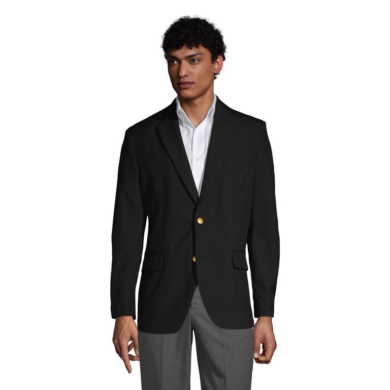 Lands' End School Uniform Men's Hopsack Blazer