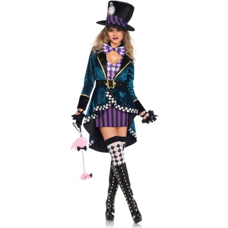 Leg Avenue Adult Delightful Hatter 5-Piece Costume