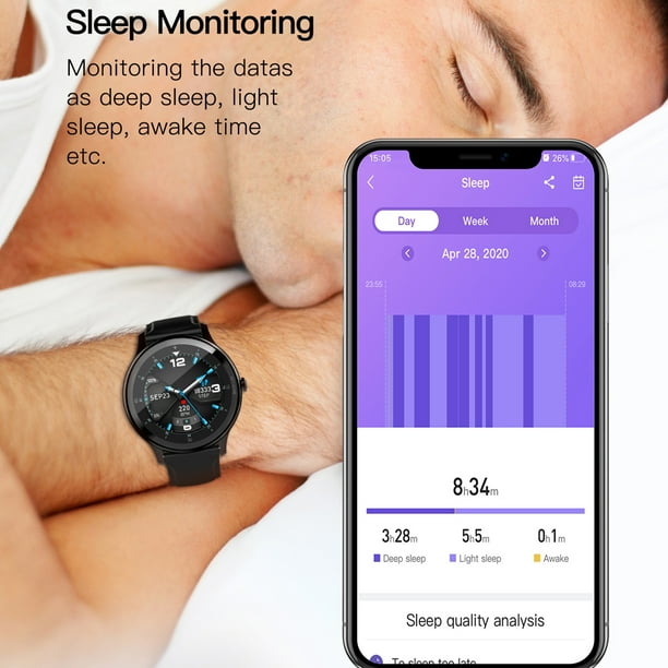 Amdohai G28 Smart Watch Bluetooth 5.0 Smart Bracelet Fitness Tracker Heart Rate Monitor IP68 Walmart