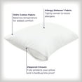 Allerease Ultimate Cotton Zippered Pillow Protector, Standard/Queen