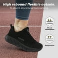 thumbnail image 3 of FitVille Womens Wide Running Shoes Lightweight Sneakers with Arch Support, Black, 7 Wide, 3 of 6