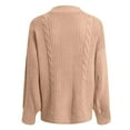 thumbnail image 4 of Sweater Cardigan Women Knit Button Up Lightweight Beige Cardigan Comfort Colors Fall Fashion Must Haves Ladies Sweaters, 4 of 5