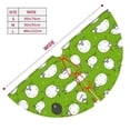 thumbnail image 2 of KLL 48" Christmas Tree Skirt Funny Sheep Doing Yoga Xmas Tree Skirts Mat for New Year Xmas Holiday Party Indoor Outdoor Home Decoration, 2 of 5
