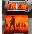 thumbnail image 1 of 3D dibujado a mano Cowboy Sunset Sky Funda de edredón Juego de ropa de cama Funda nórdica, 1 of 4