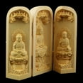 thumbnail image 4 of kurtrusly Buddha Statue Carved Locker Box Sculpture Decoration Made of Boxwood Style-2, 4 of 9