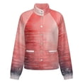 thumbnail image 5 of Jackets for Women Winter Coat Jackets Flannel Stand Collar Jacket(Watercolor Red Brick Wall Sunlight,Size:S-4XL), 5 of 7
