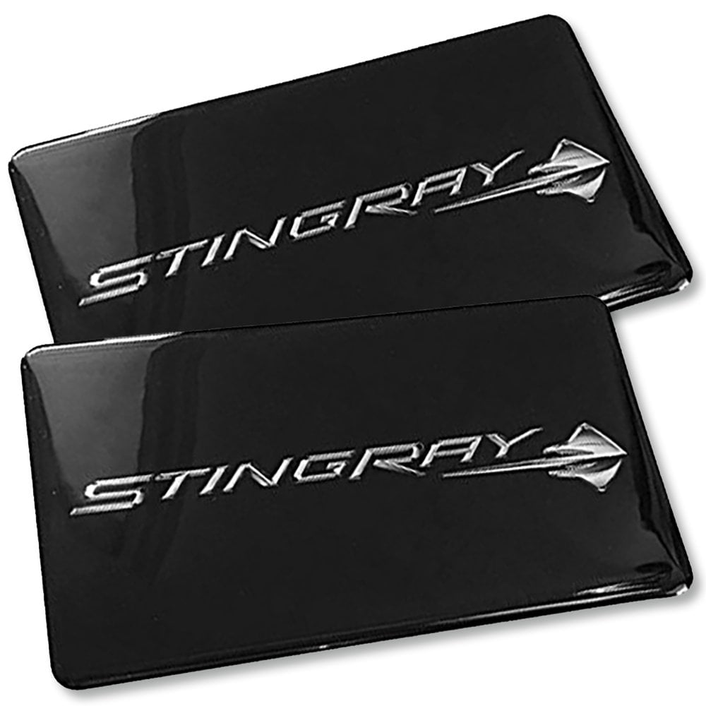 C7 Corvette Stingray Visor Decal Covers Black