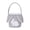 Grey, variant on Purple Purple Corduroy Bunny Ears Basket Easter Themed Tote For Treats And Decor Soft Material For Long Lasting Holiday Use