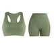 thumbnail image 5 of Pantalones de Yoga de Mujer de Color Sólido sin Costuras de Dos Piezas Yoga Set 87% Nylon 13% Spandex, Cómodos Pantalones Cortos Deportivos para el Gimnasio, 5 of 9