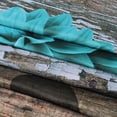 thumbnail image 6 of Teal Floral Shower Curtain, Farmhouse Turquoise Blue Flower Shower Curtains Set with 12 Hooks, Teal Daisy Grey Wood Shower Curtain, Gray Bathroom Decor, 72" W x 72" H, 6 of 6