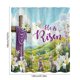 thumbnail image 3 of Cortina de Baño de Pascua, Sin Taladros, con 12 Ganchos, 3 of 6