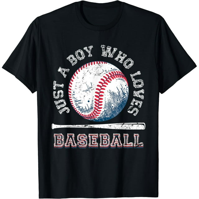 T-Shirt de Baseball pour Garçons Amateurs de Sport Américain - comme sur L'Image - L