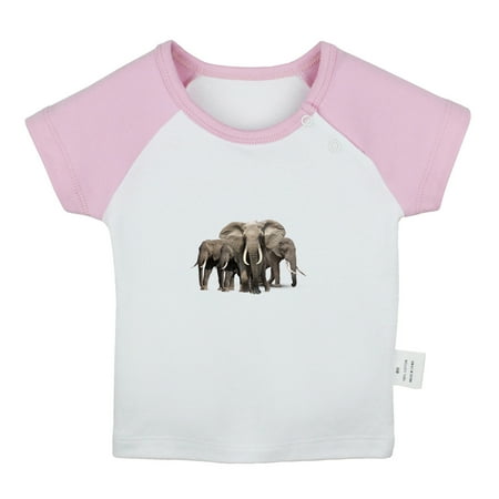 

Waiting For Milk Funny T shirt For Baby Newborn Babies Animal Elephant T-shirts Infant Tops 0-24M Kids Graphic Tees Clothing (Short Pink Raglan T-shirt 18-24 Months)