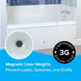 thumbnail image 5 of SlipX Solutions 70 in. x 72 in. Lightweight PEVA Shower Liner, White, 5 of 6