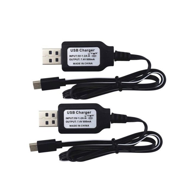 Cable de carga Usb de 7,4 v para cuadricóptero plegable, piezas de repuesto, Control remoto, cargador de batería de litio para Dron, Sp500, S166, S167