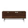 thumbnail image 2 of 60" Modern TV Console with Record Storage - Dark Walnut, 2 of 6