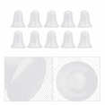 thumbnail image 2 of 50 campanas navideñas de burbujas para manualidades, decoración, manualidades, dibujo, multifunción, color blanco 65 cm, 2 of 9