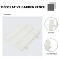 thumbnail image 2 of OFFIGAM Yard Fence White Plastic 12Pcs 7.9In Round Top For Outdoor Garden, 2 of 6