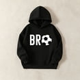 thumbnail image 6 of ZOYOEN Boys Graphic Hoodie with Pocket- Loose Fit Pullover Casual Long Sleeve Kids Sweatshirt Black Size 2 T, 6 of 8