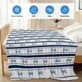 thumbnail image 4 of Navy Blue Anchor Nautical Cooling Blanket,Lightweight Breathable Summer Throw Blanket with Double Sided Cold Effect,Coastal Ocean Summer Beach Picnic Blankets Bed Sheet for Hot Sleepers 60"x80", 4 of 8