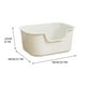thumbnail image 3 of Litter Box Semi-closed Toilet Detachable Plastic Pet Supplies Open Litter Box, 3 of 3