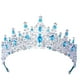 thumbnail image 1 of Coronas de novia brillantes, joyas, tocados de princesa para producciones escénicas. Azul oscuro, 1 of 9