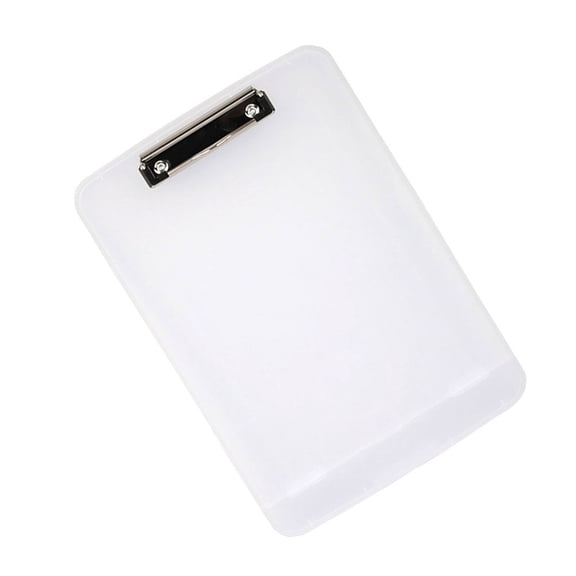 NICEXMAS White Plastic A4 Clipboard Paper Holder with Large Capacity for Office Files