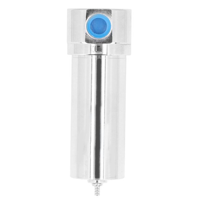 TICFOX Filtro de compresor de aire Tratamiento de aire Regulador de presión Aleación de aluminio Flujo de alta presión Separador de agua y aceite Accesorio de 0.15MPa a 4.0MPa(QSLH-15)