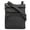 Black, variant on SILVERFEVER Women's Shoulder Crossbody Round RFID Pocket Small Genuine Leather Bag