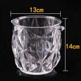 thumbnail image 2 of GOOHOCHY Transparent Acrylic Ice Bucket for Cooling Beers and Wine Portable BreakResistant Design 14cm x 13cm, 2 of 8